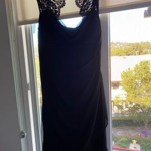 Black cocktail dress.